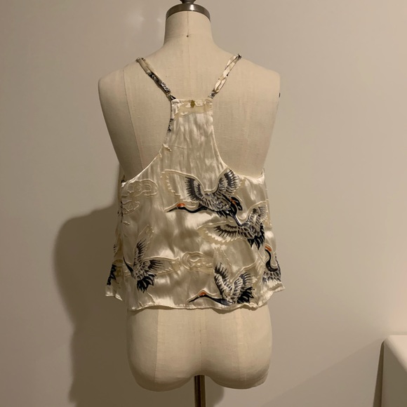 Satin burnout pleated top - Picture 4 of 6